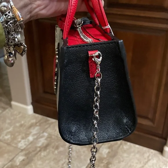 Brighton Multicolor Heart Petite Crossbody Bag with Chain Strap - Picture 6 of 15